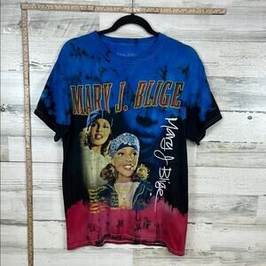 Mary J Blige Shirt Medium Blue R&B Music HipHop Streetwear Short Sleeve Tee